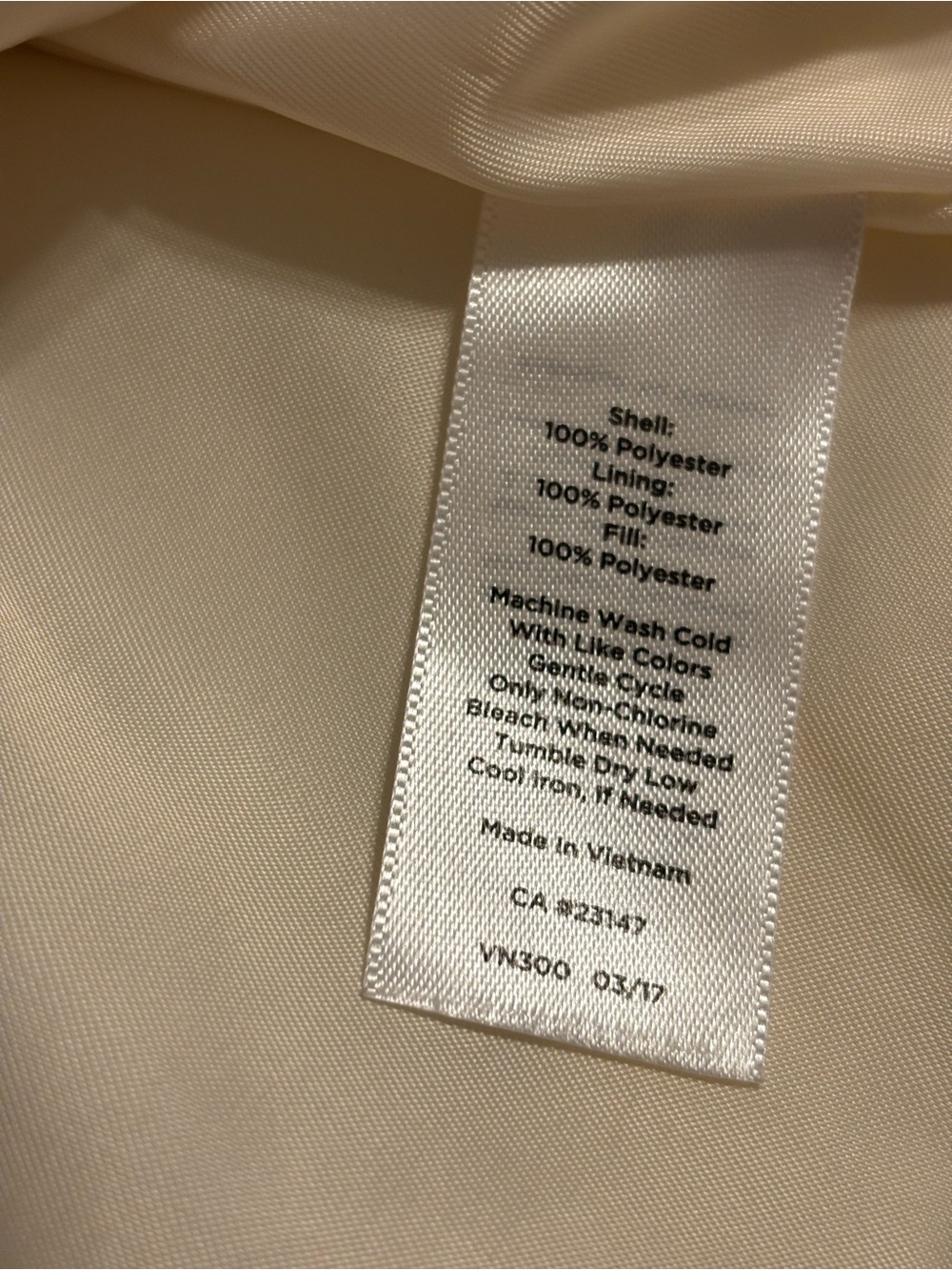 Talbots White Quilted Moto Jacket Lightweight Zip Front Women’s - Picture 4 of 9
